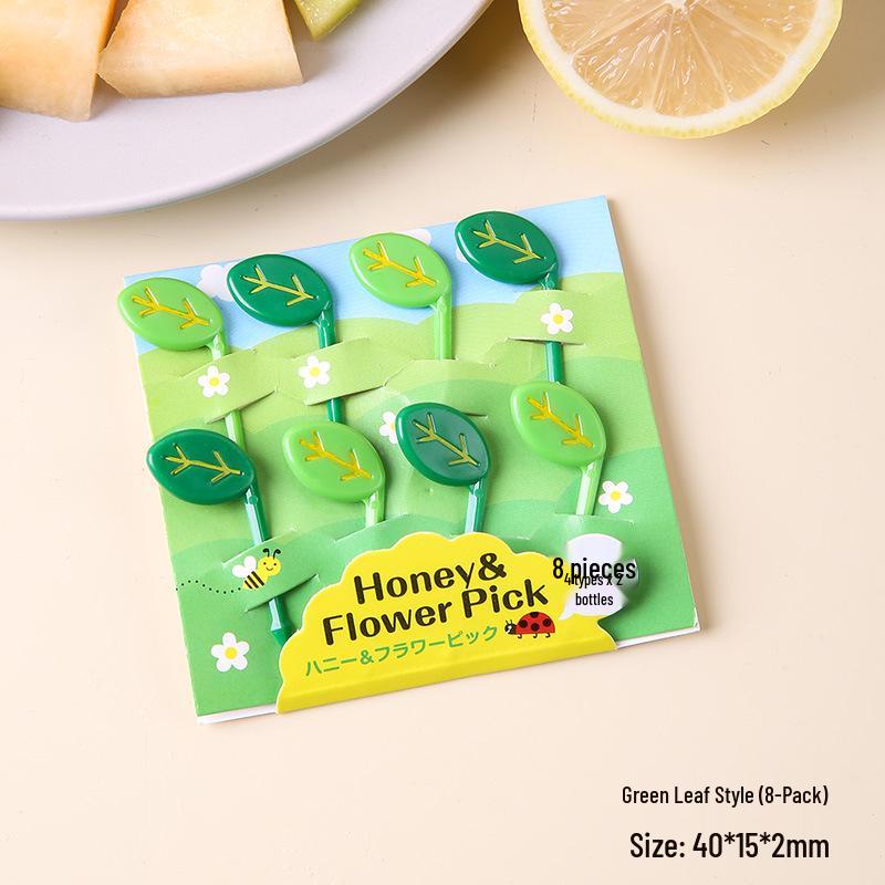 Bee, Sunflower, and Ladybug Bento Picks - Creative Children s Fruit Fork Decor.