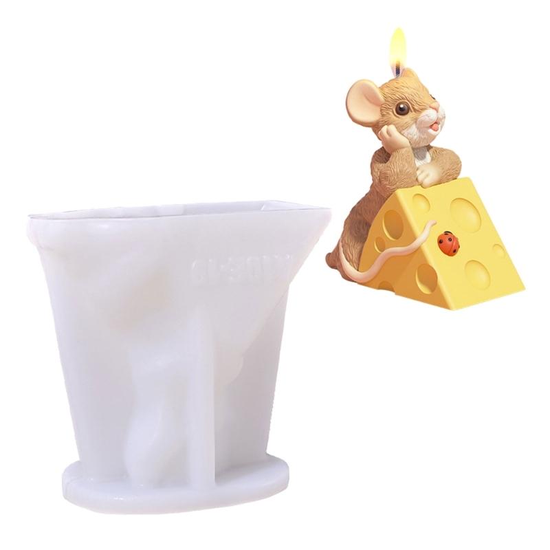 

Силиконовые формы для свечей в виде мышиного сыра для изготовления эпоксидной смолы, формы для свечей, мыла, конфет, мастики, формы для шоколада для выпечки