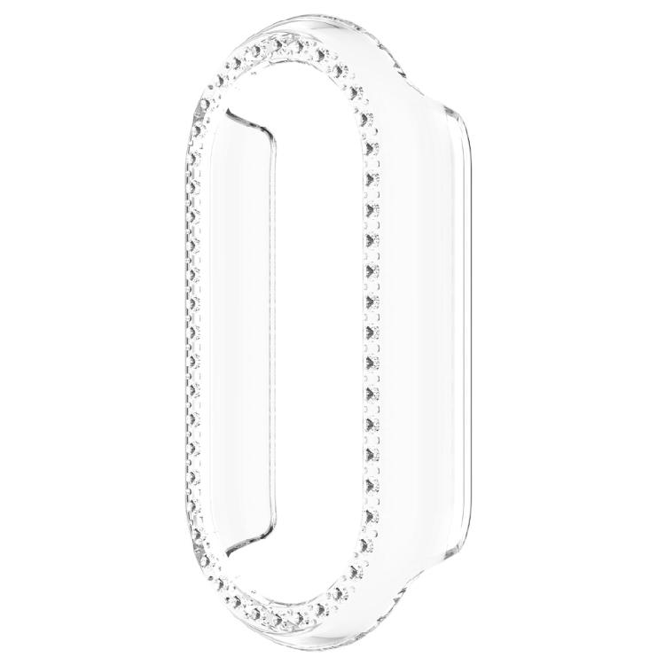 

Dazzling Diamond Encrusted Guard Tempered Glass Protective Shell Suitable For Band 9/9NFC Smartwatch Effortless Snap On 1 чистый