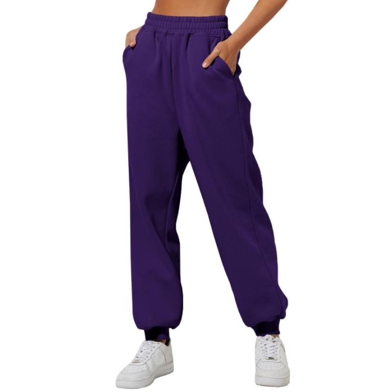 Women's Spring and Autumn High Waisted Loose Sweatpants Comfortable Casual Jogging Pants