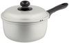 Hokuriku Aluminum 18cm Single-Handle Pot, Aluminum, Gas Stove Compatible, Made In Japan, Heat Conductive, Anodized Finish, Silvie A-2526