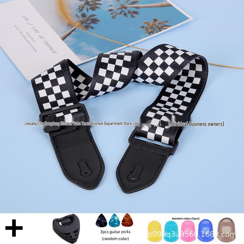 Расширенный набор ремней для электрогитары и укулеле - Универсальный, Утолщенный, С принтом для бас-гитары