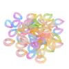 50 Pcs Chain Link Colorful Detachable Acrylic Open Chain Link   Jewelry Making Chain Buckle Decoration