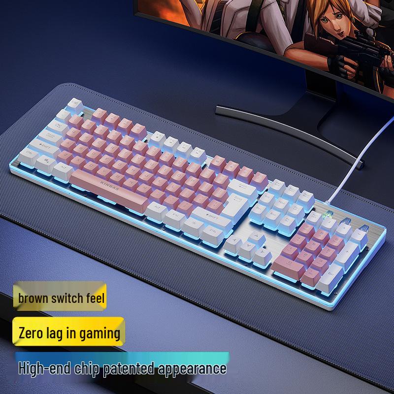 Mechanical Wired/Wireless Gaming Keyboard, Mouse, & Headset Set