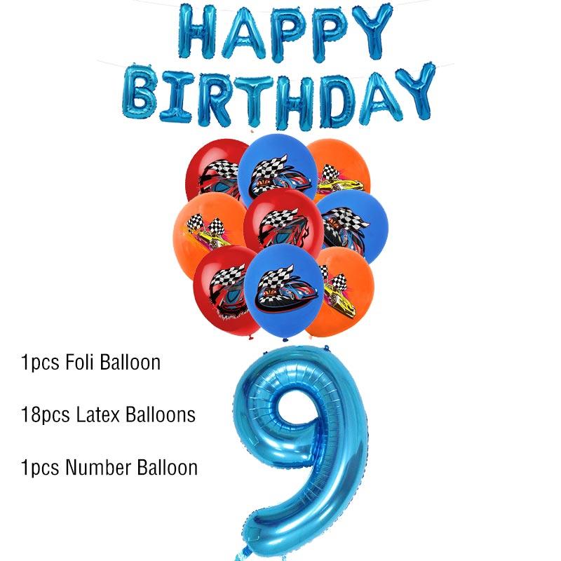 Boy Car Birthday Decoration Set Party Supplies Wheels Birthday Party Theme Cup Plate Napkin Tableware Banner Ballon Deco For Kid