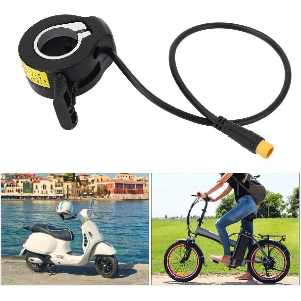 CHICIRIS Throttle, 130X Thumb Throttle Speed Control Accessories Connector for Electric Scooters