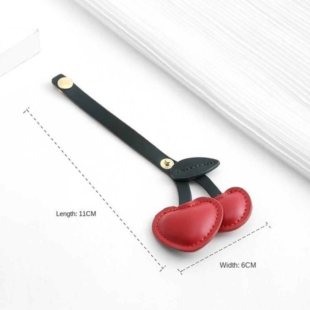 Kreatives Design Kirsche Auto Schlüsselanhänger 3D Pfirsichherz Taschenanhänger Neue Taschenaccessoires