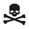 1 PC NEW Fresh 3D Skull Skeleton Metal Crossbones Car Label Skull Label Car Emblem Styling Stickers Accessories