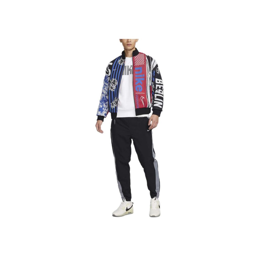 Nike SS24 Therma-FIT Allover Print Stand Collar Zip-Up Casual Jacket Men Jacket Multicolor FN2396010