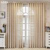 1PC LOZUJOJU Elegant 10-20% Shading Jacquard Soft Tulle Curtain For Living Room Bedroom Home Decoration