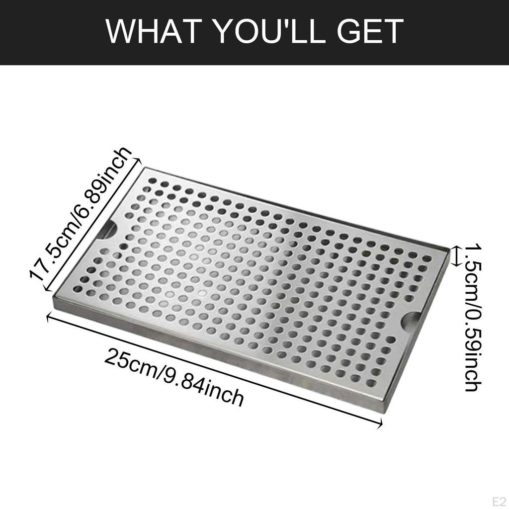 Odkapávací tác na pivo Typ odvodnění Talíř Odnímatelný pro výdejník nápojů Kegerator Nerez