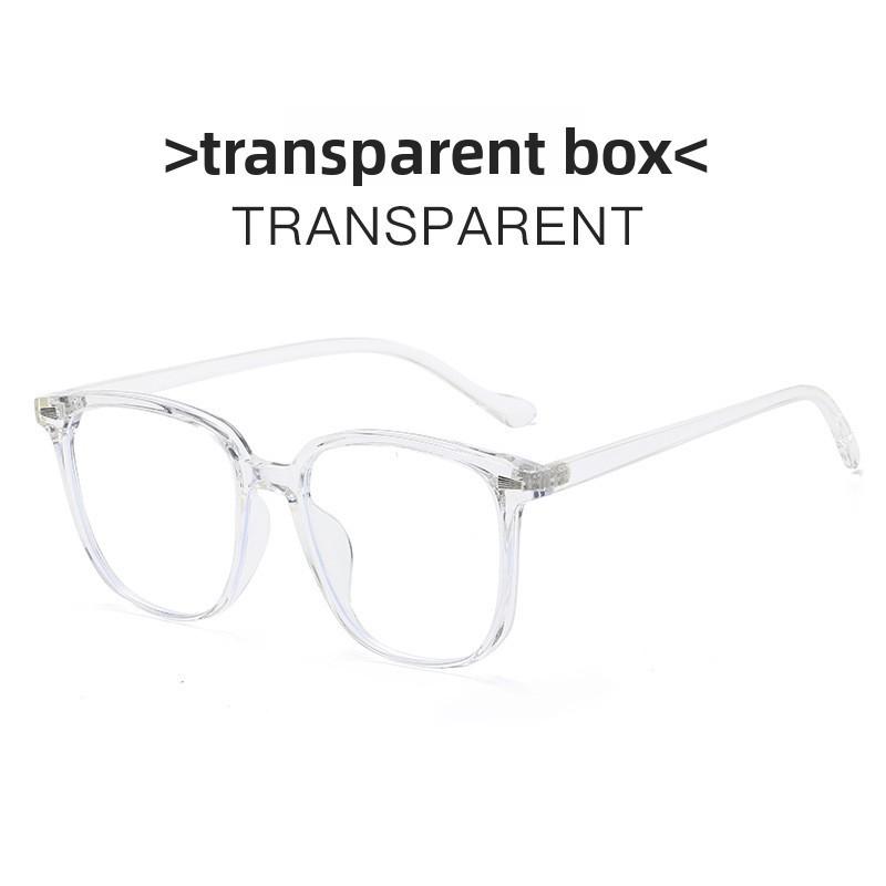 

Retro Square Eyeglasses With Blue Light Blocking For Men And Women білий