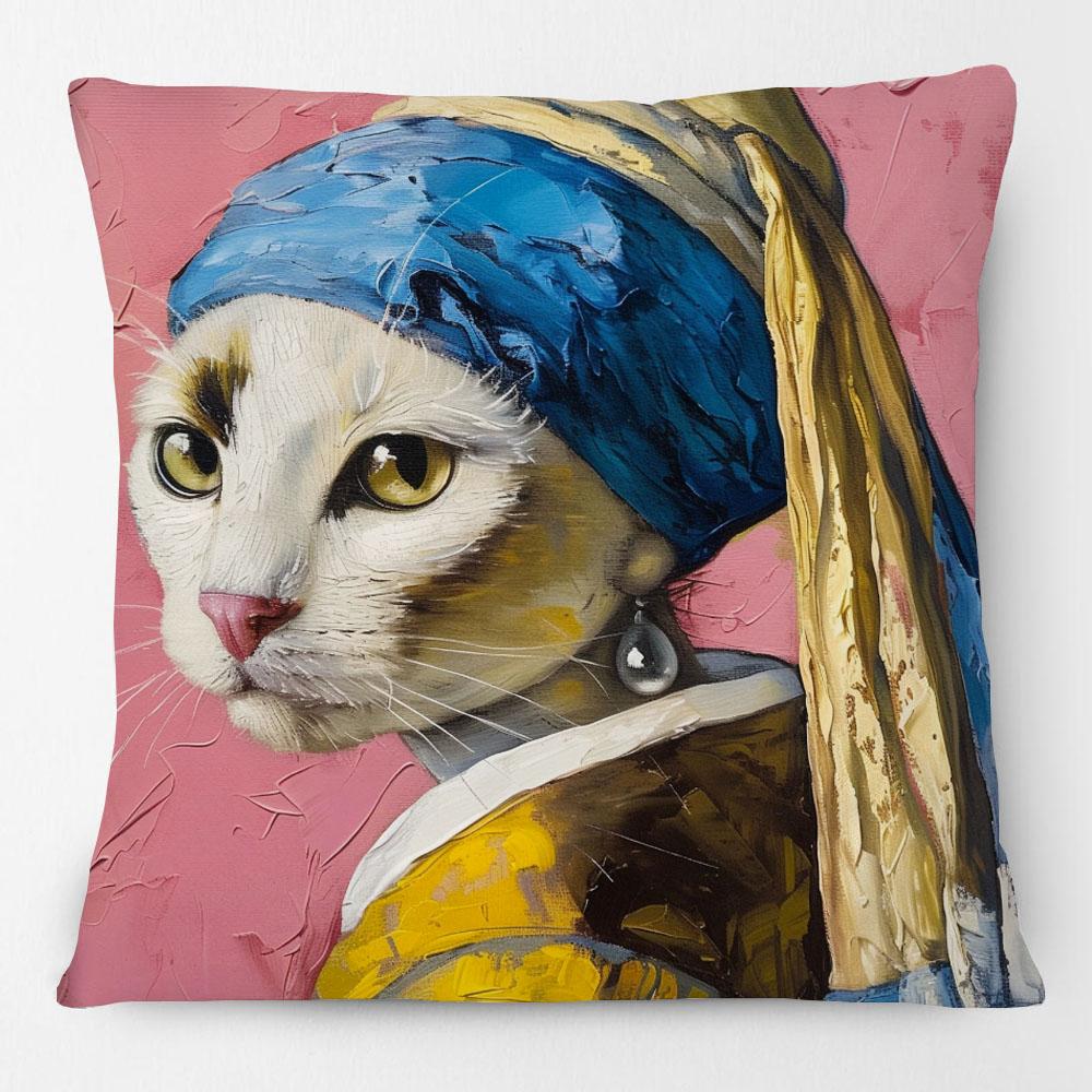 European Art Leopard Hipster Funky Animal Portrait Poster Cushion Covers Pillow Case For Sofa