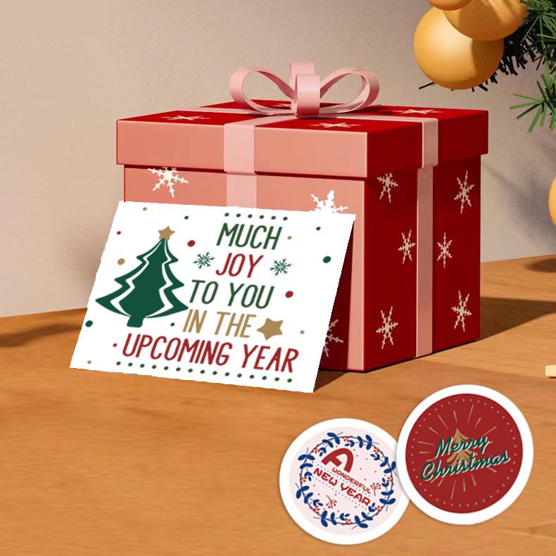 50 Sheets of Christmas Cartoon Stickers: Cute Self-Adhesive Designs for Journals, Notebooks, and Phone Cases