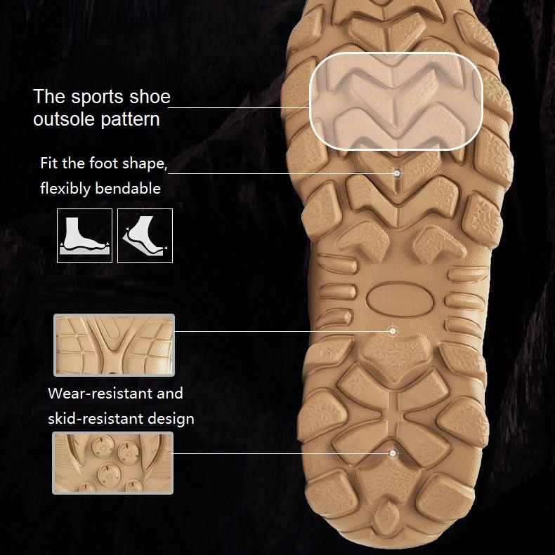 Ghete de alpinism de luptă în aer liber, flexibile și flexibile, rezistente la alunecare și respirabile pentru bărbați, ultra ușoare, aplicabile în diverse scene în aer liber
