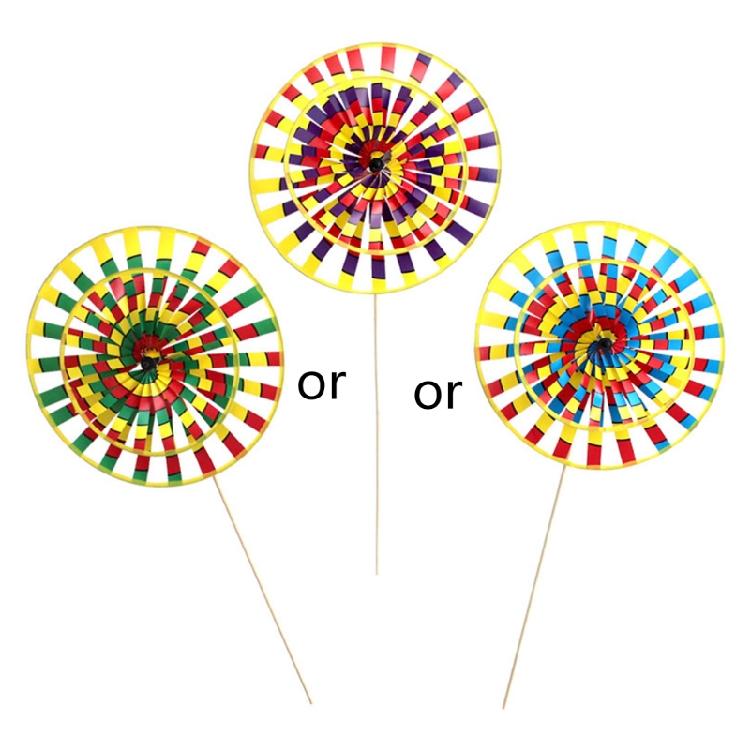 

Rainbow Wind Spinner Flower Spinner Colorful Wind Spinner for Pinwheels Windmill Party Pinwheels Wind 1
