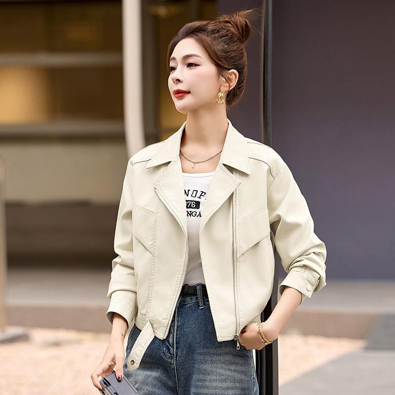 Women's PU Leather Jacket - Spring/Autumn 2025 Stylish & Versatile XG9972