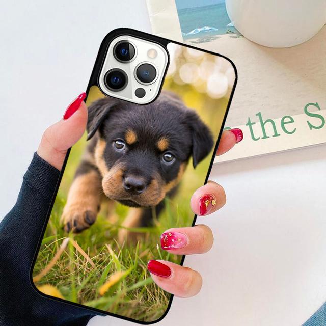 Cute Dog Puppy Rottweiler Phone Case For For iPhone 17 Air 16 15 11 12 13 14 Pro Ma Plus coque