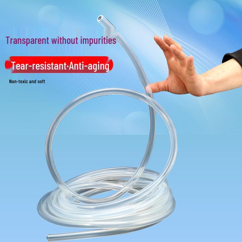 Geruchloses Silikonschlauch in Lebensmittelqualität: Transparenter, Hoch- und Tieftemperaturbeständiger, Weicher Gummischlauch (4/6/8/10/12 mm)