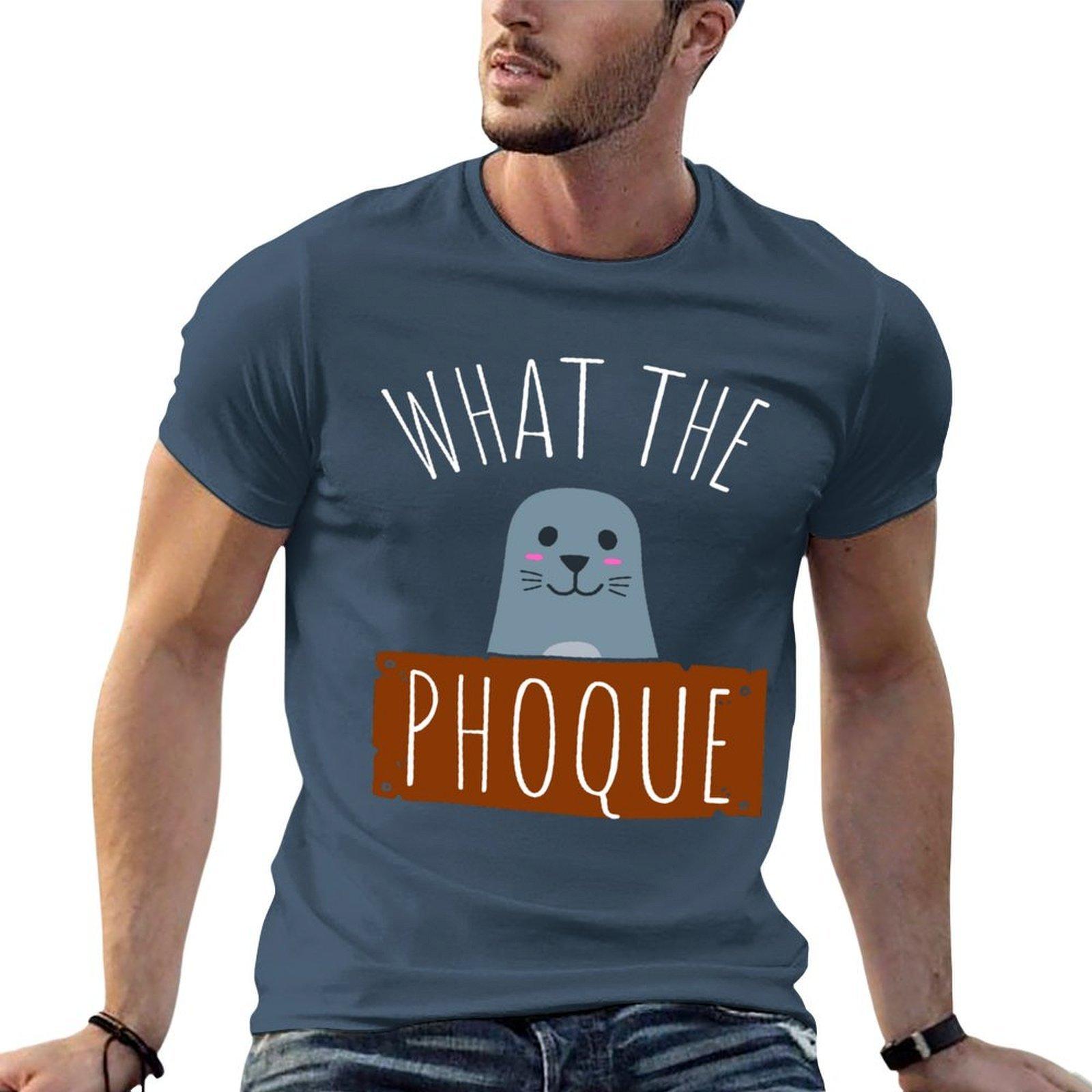 T Shirt What The Seal Humor Gift Tshirt Durable Work Wear Tshirt S