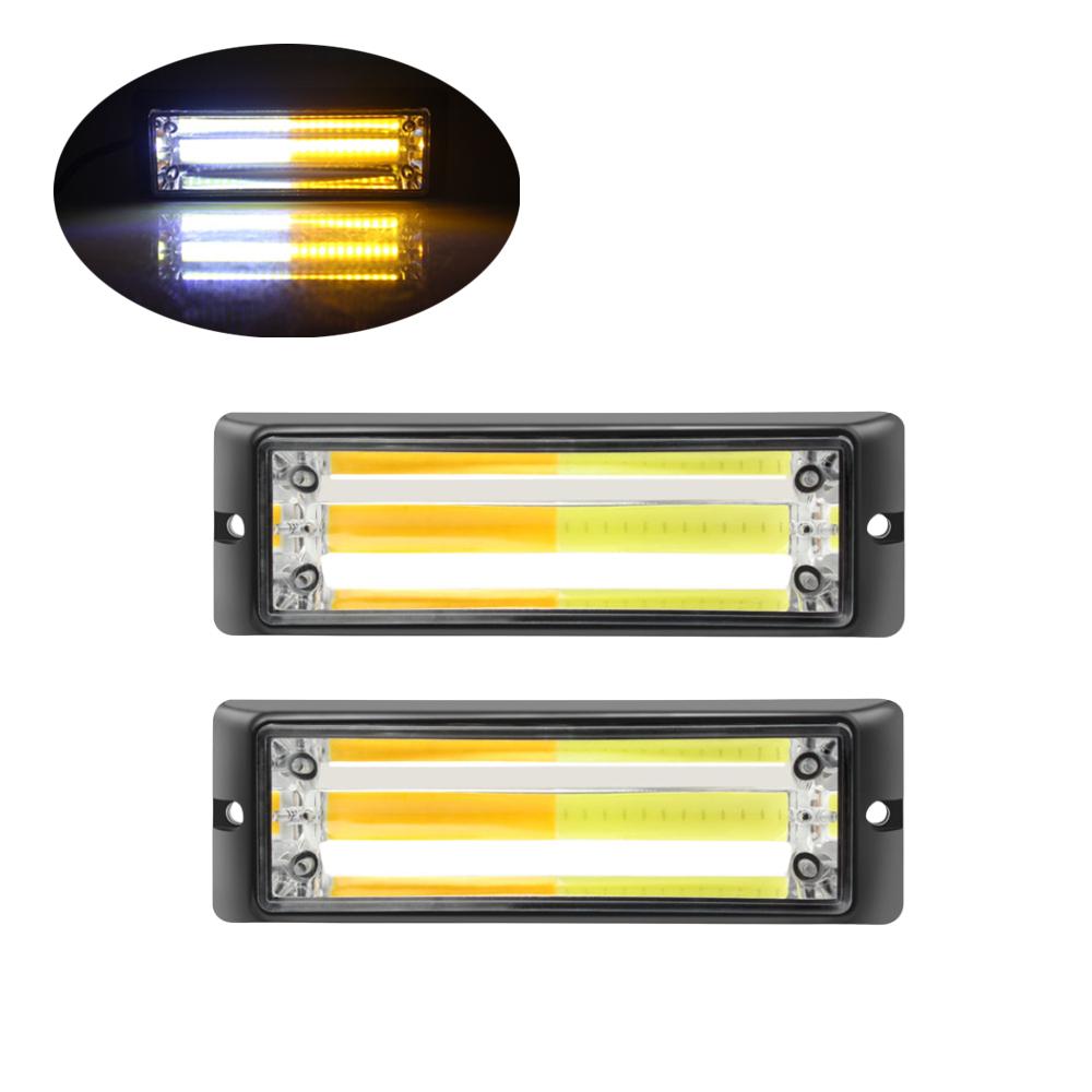 2PCS Led Lights for Auto Strobe Lights Cob Led Gazelle Auto Strobe Light Fireman Police Flashing  Emergency Warning Lights