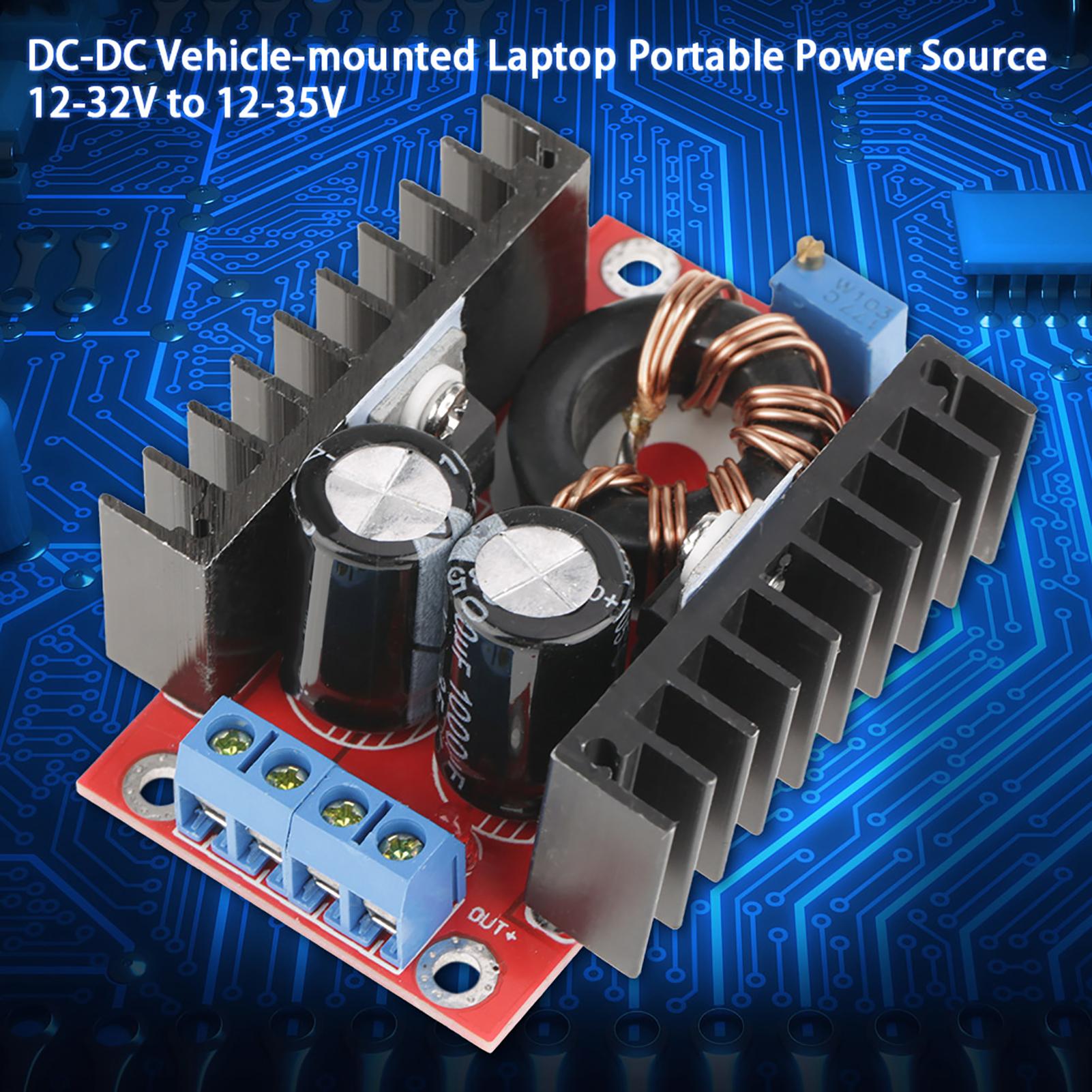 

150W DC DC Step Up Converter Adjustable Voltage Power Supply Boost Module 12 32V to 12 35V