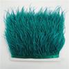 8-10cm Ostrich Feather Trims for Needlework and Handicraft Black Plume Skirt Decoration Natural Feathers Ribbon Fringe
