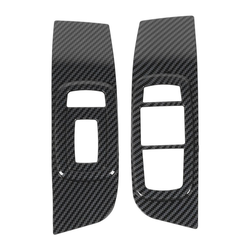 Window Control Switch Panel Trim Carbon Fiber Color Decorative Window Switch Panel for Cars