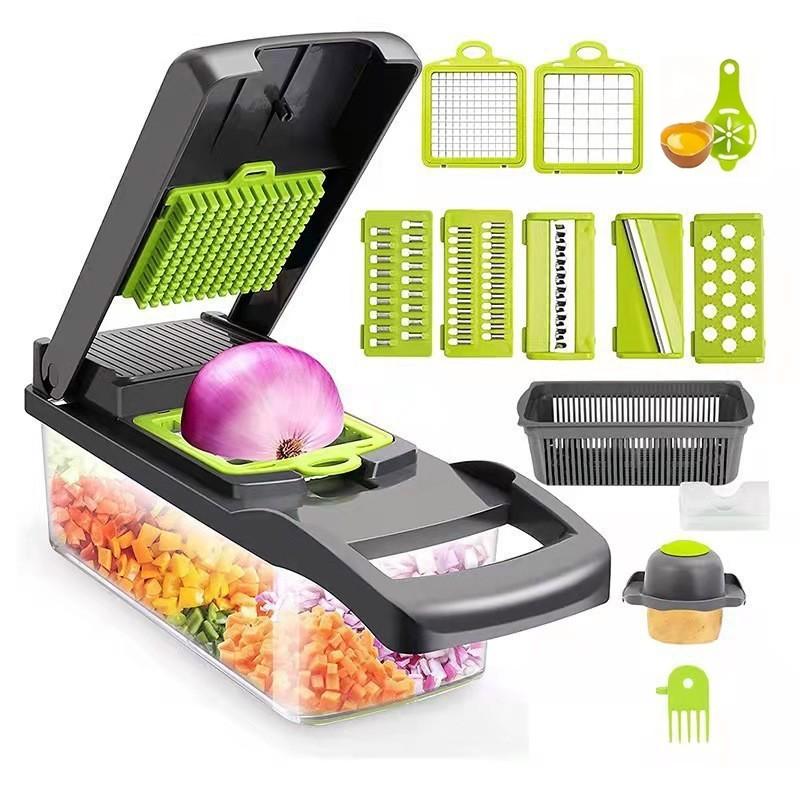 14Set Of Multifunctional Grater, Potato Shredded Vegetables, Dicing, Handy Gadget Slicer, Kitchen For Home, Lazy Shredding