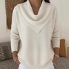 Nouveaux hauts et pulls unis à manches longues pour femmes pour l'automne et l'hiver