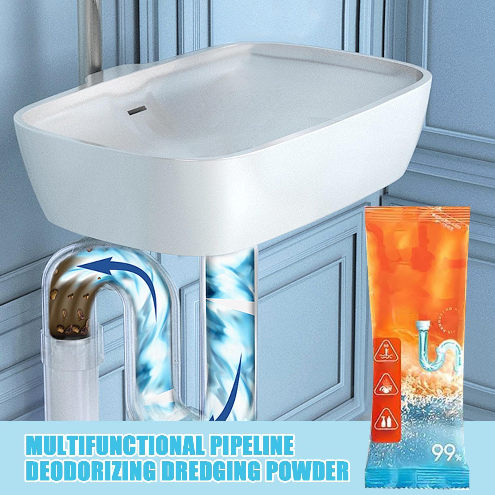 Powerful Pipe Dredging Agent Drain Cleaner Cleaner Powder Unclogger For Shower Sink Toilet Sewer Kitchen Grease Garbage Removal CHINA