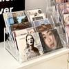 Vitrína na CD Domácí akrylový stojan na CD Albumy Úložný box na CD Úložný stojan na časopisy Albumy slavných zpěváků CD