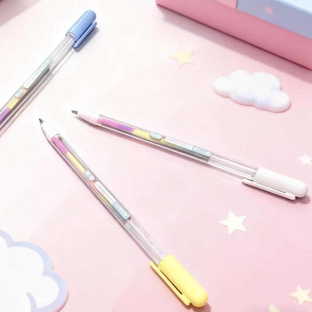 12pcs Colorful pastel pens, gradient watercolor fluorescent gel pens, DIY greeting card, prizes