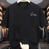 Mens Summer 100 Pure Cotton Fashionable Casual Sports Loose Victory Letters Printed Round Neck Short Sleeved Tshirt Top