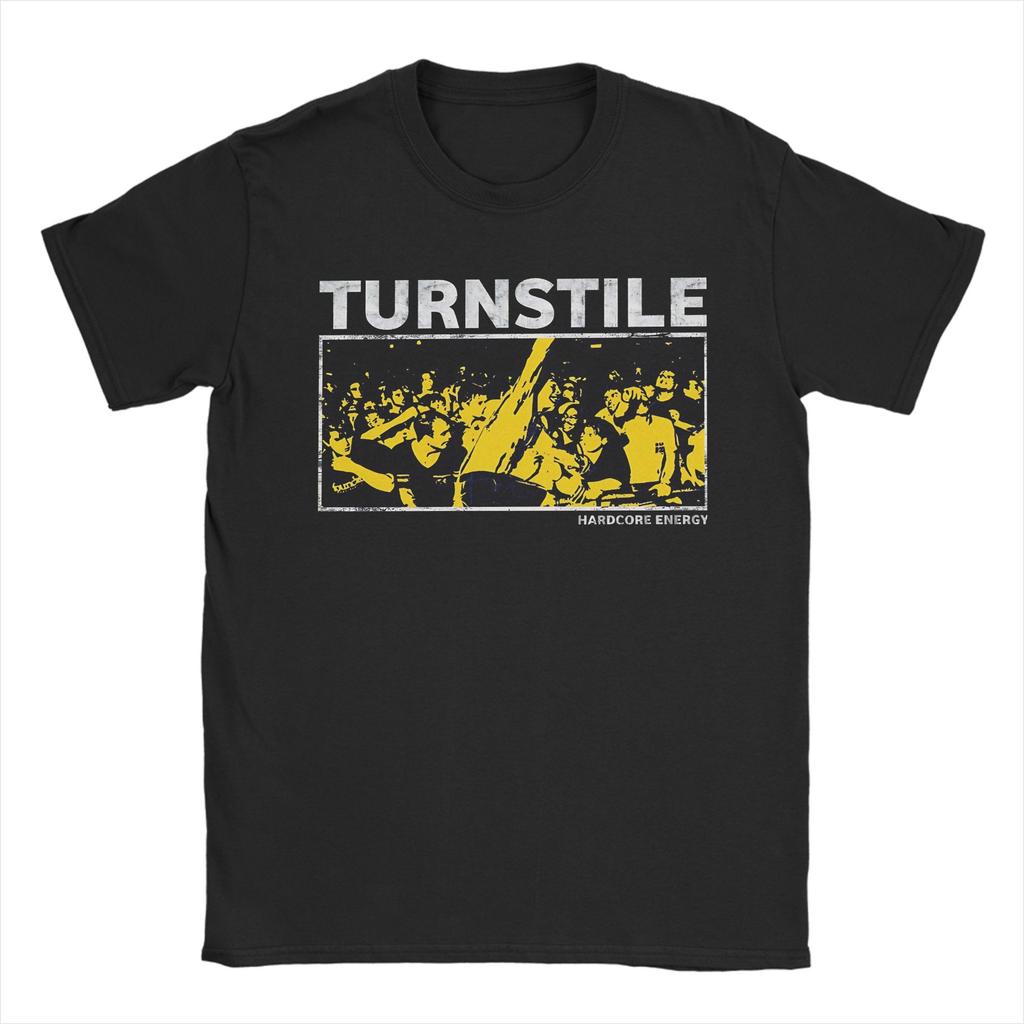 Novelty Turnstile Punk Rock Music TShirt for Men Women Round Collar  Cotton T Shirts  Tee Shirt Printed Clothing