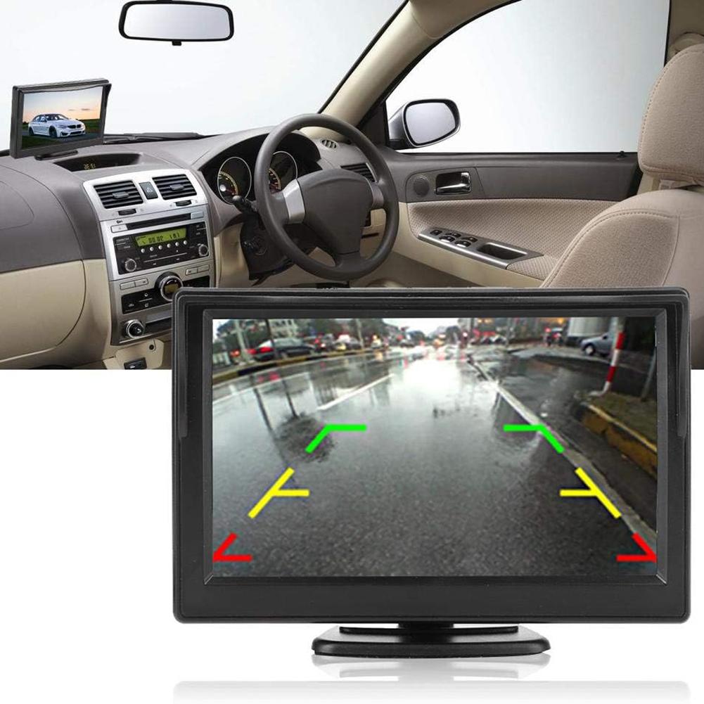 5.0 Inch HD Back Up Car Monitor with Rear View Backup Camera Car Rear Camera Monitor for Vehicle Reversing Parking System