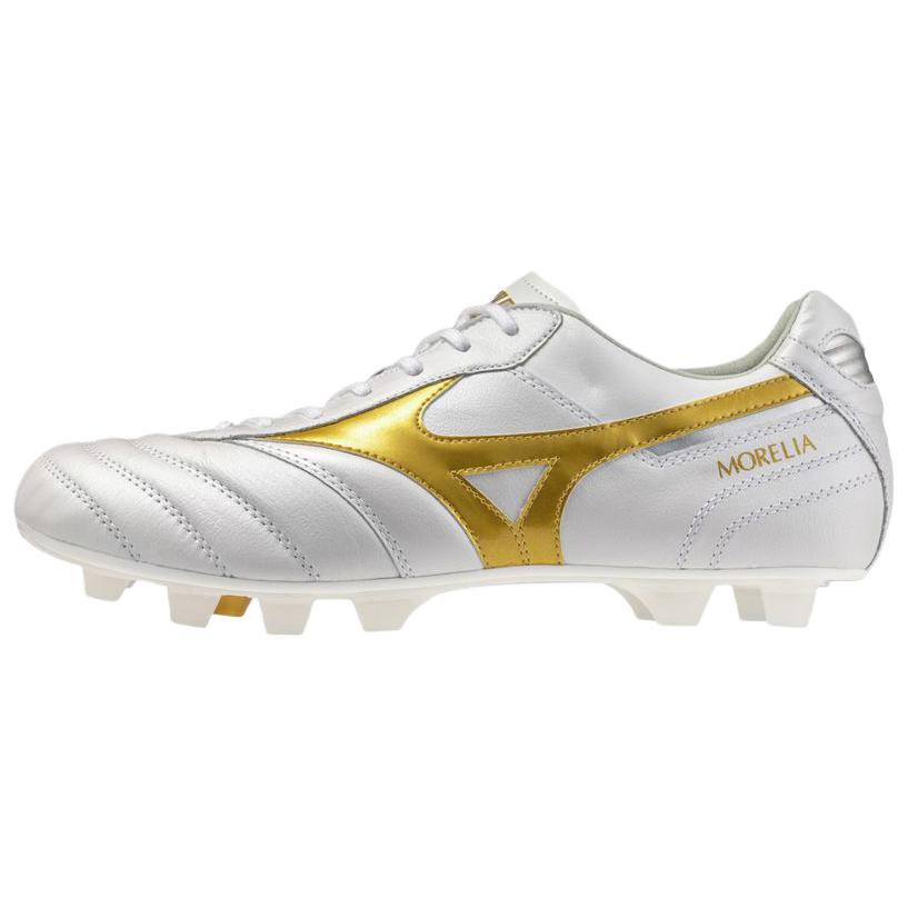 Mizuno Morelia 2 Japan Comfortable Soft Soccer Shoes Unisex Sneaker White Platinum P1GA260150