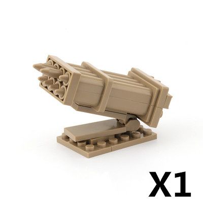 WWII Military Soviet German Cannon Building Block Set Soldier Vehicles Artillery Bunker Figure Weapon Accessories Toy Boy Gift Present K038