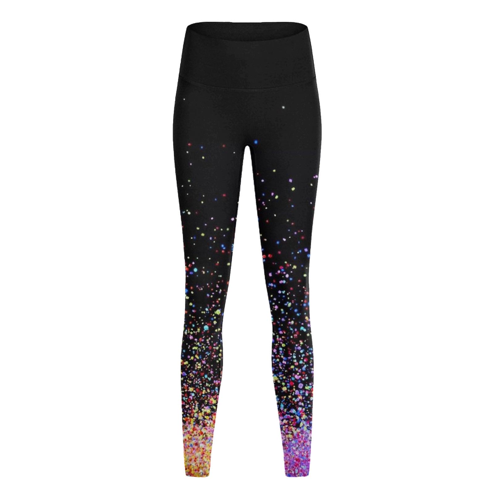 

Women s Fashion High-Waisted Printed Yoga Leggings S