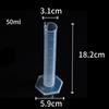 Transparents Graduated Cylinder Plastic Sturdy Measuring Cups Professional Trial Test Liquid Tube for Measurement Usage
