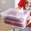 Large Capacity Transparent Document Organizer Plastic Clear Square Shape Storage Box Organizer Box Desktop Document Storage Case