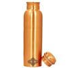 Pure Copper Drinkware Gift Set of Plain Matt Finish Design 1 Bottle & 2 Glass with Gift Box, Gift Item for Diwali, Bottle-1 Litre & Glass-300 Ml