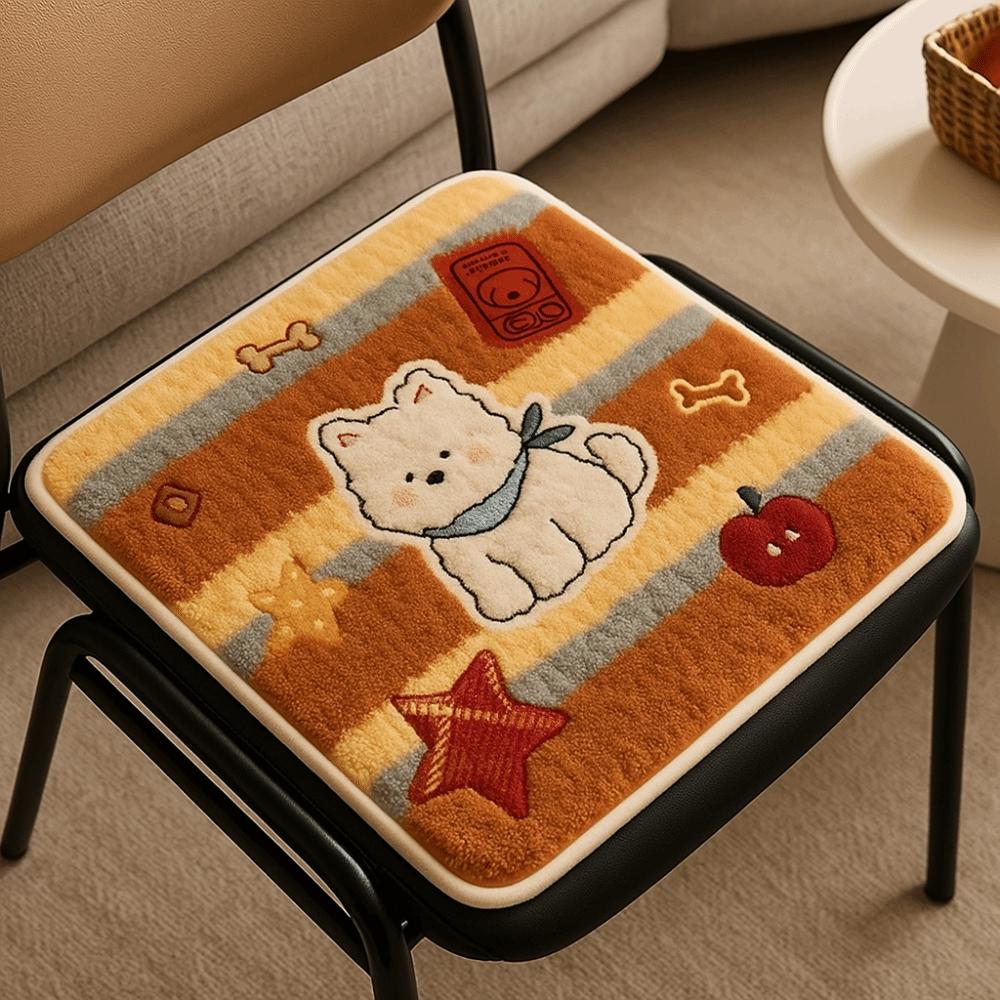 Thick Soft Chair Cushion Cartoon Office Seat Mat Decorative Warm Seat Cushion  Bedroom
