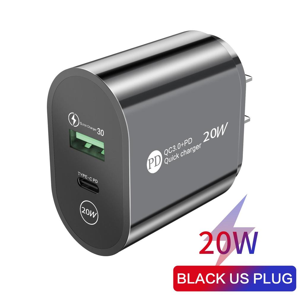 12W PD Fast Charger 2.4A EU/US Plug Type-C Adapter