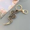 Mixed Color Rhinestone Snake Keychain Fortune Women's Bag Pendant  Year of Chinese
