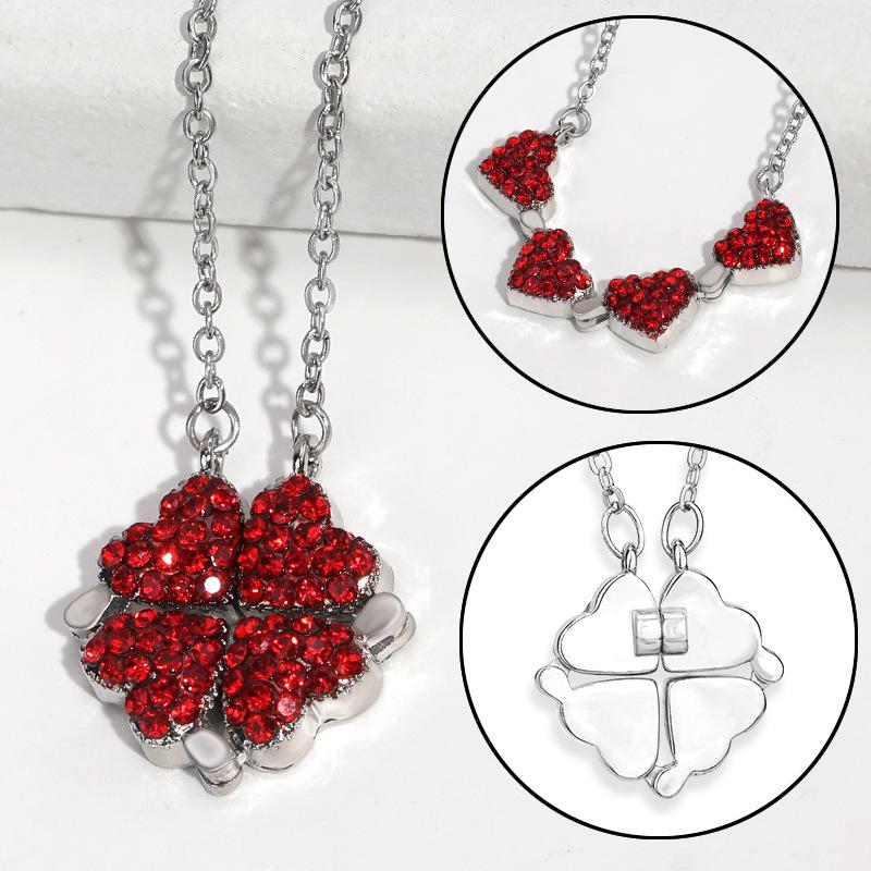 Four Leaf Fashionforward Clover Necklace For Women In Premium Gold And Silver Finishes