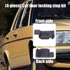 ABS Vehicle Door Latches Protector Reinforcement Kit Eliminates Squeaks Ensures Quiet Operation Pack Of 4 For W123 W126
