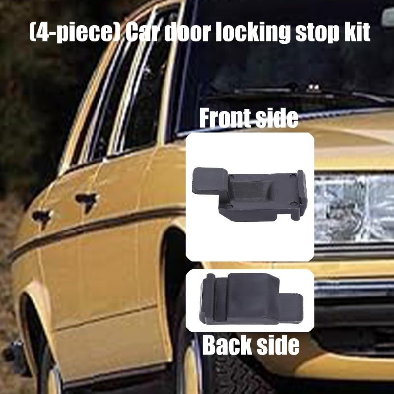 ABS Vehicle Door Latches Protector Reinforcement Kit Eliminates Squeaks Ensures Quiet Operation Pack Of 4 For W123 W126