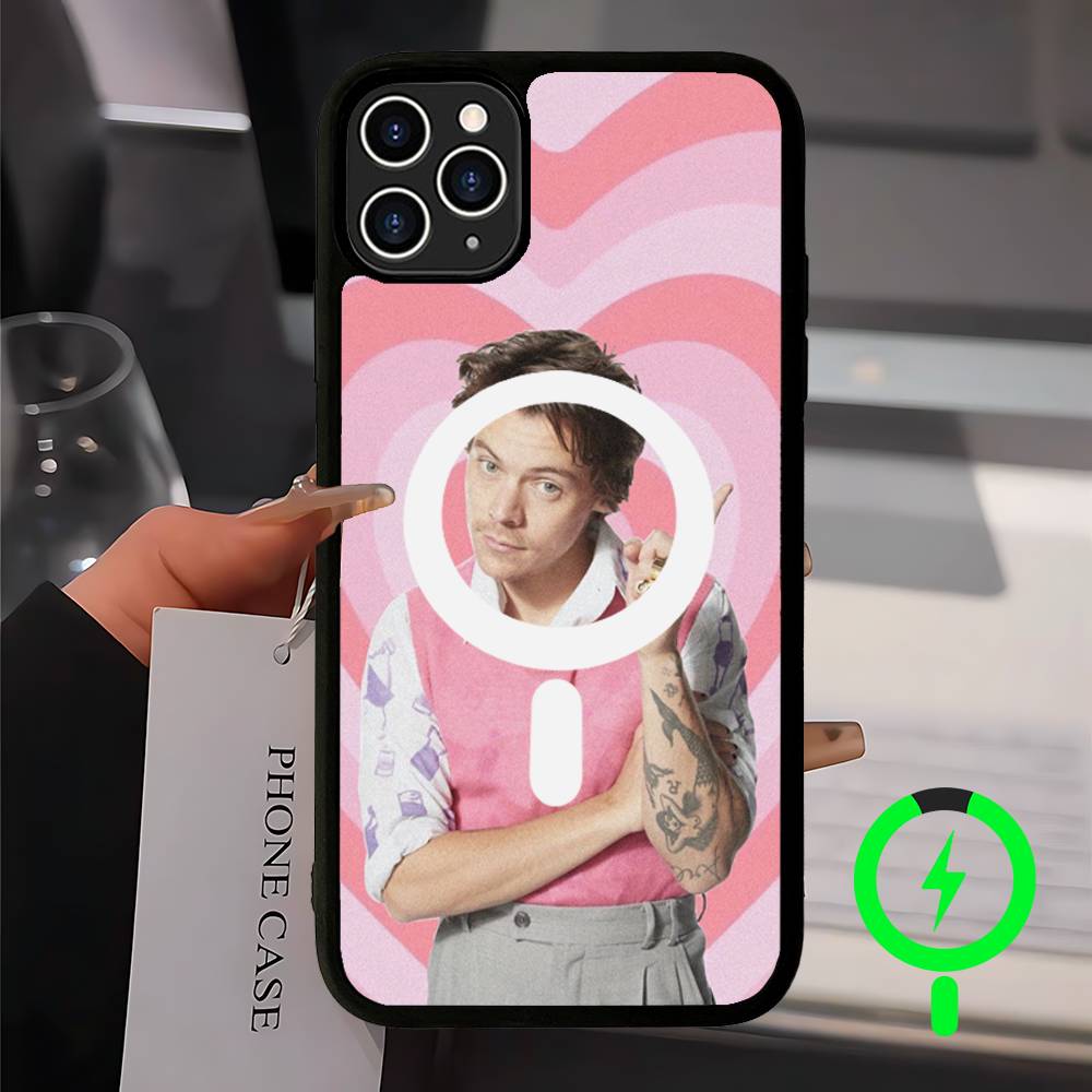 Pop Singer Harry Styles Magnetic Case For IPhone 17 16 14 13 12 11 15 Pro Max Plus Wireless Charge Phone Cover