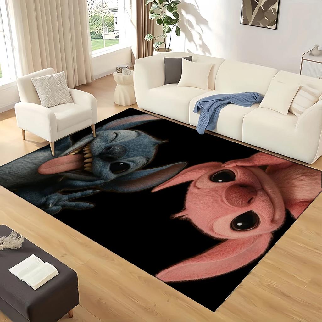 27 Style Lilo Stitch 2 Monster Cartoon Carpet Rug for Living Room Bedroom Home Sofa Decoration,kids Play Non-slip Floor Mat